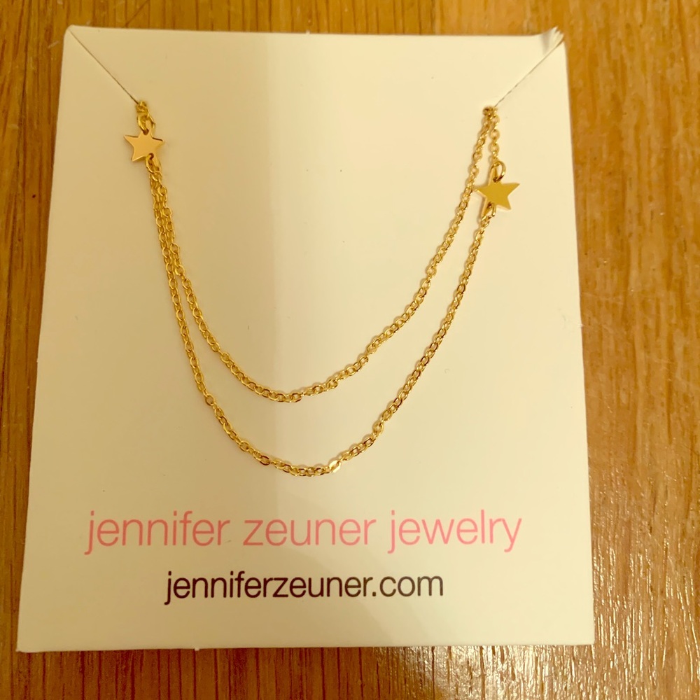 Jennifer Zeuner Double Star Necklace